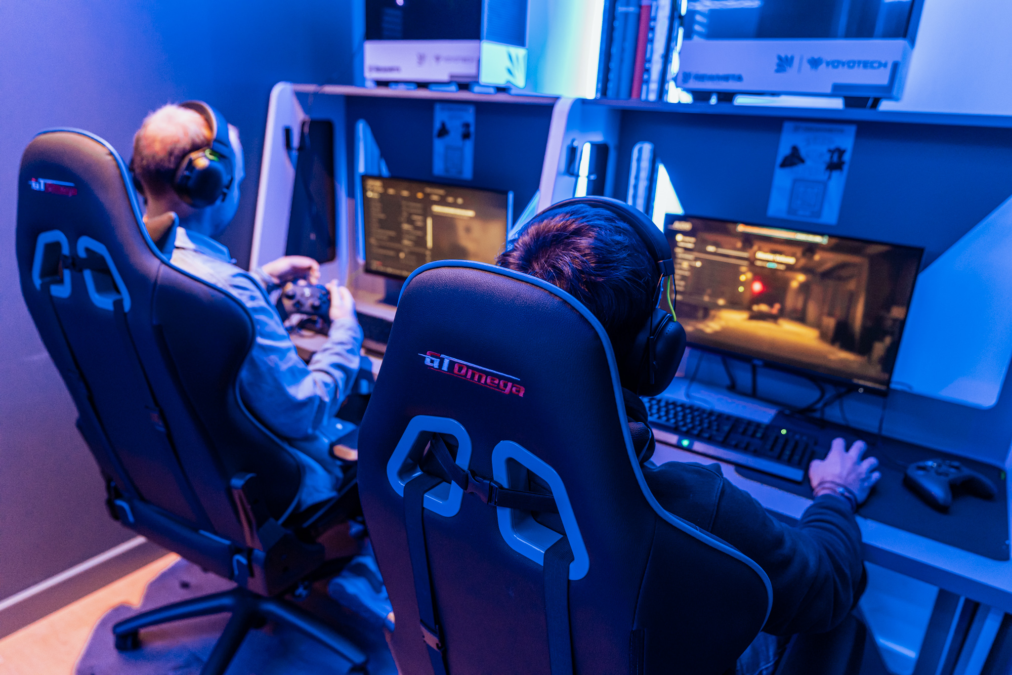 Competitive gaming setup with high-end peripherals